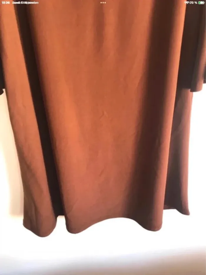 Robe manches 3/4 marron taille 40/42 neuve jamais portée - photo numéro 6