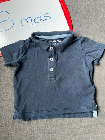 Polo bleu 3 mois