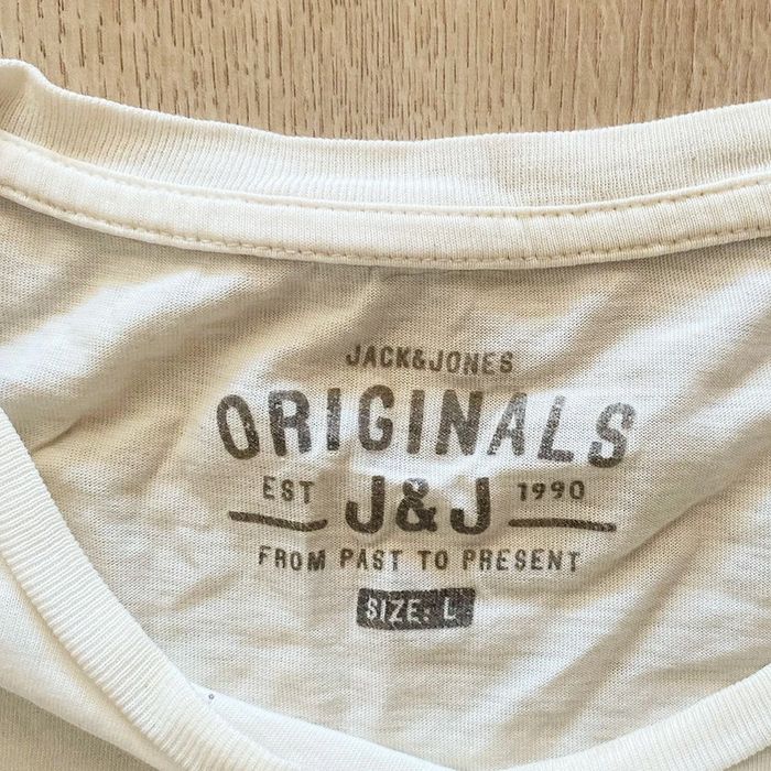 Jack and Jones T-Shirt US Vintage Aquarelle Painting Blanc Homme Exclusive Collection (Taille L) - photo numéro 5