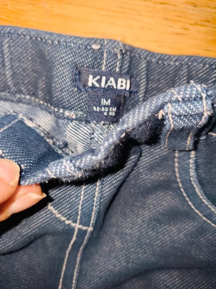 Lot de jean 1 mois Kiabi excellent état pratique legging - photo numéro 4