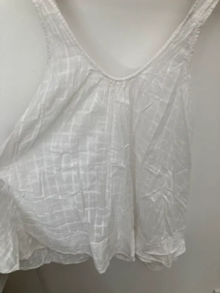 Débardeur tunique blanche Etam taille 42 - photo numéro 4
