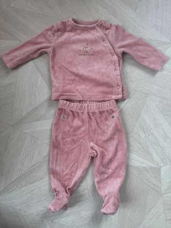 Ensemble velours kiabi 3 mois