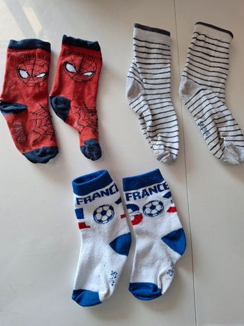 Lot de 3 paires de chaussettes 23-26