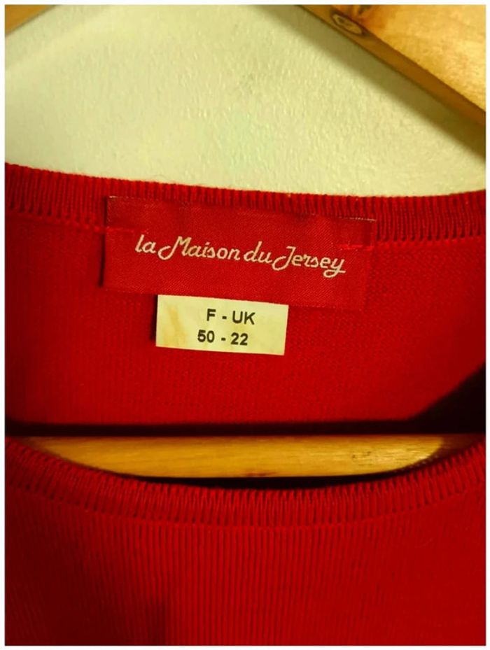 C28 pull rouge La maison du Jersey 50 - photo numéro 3