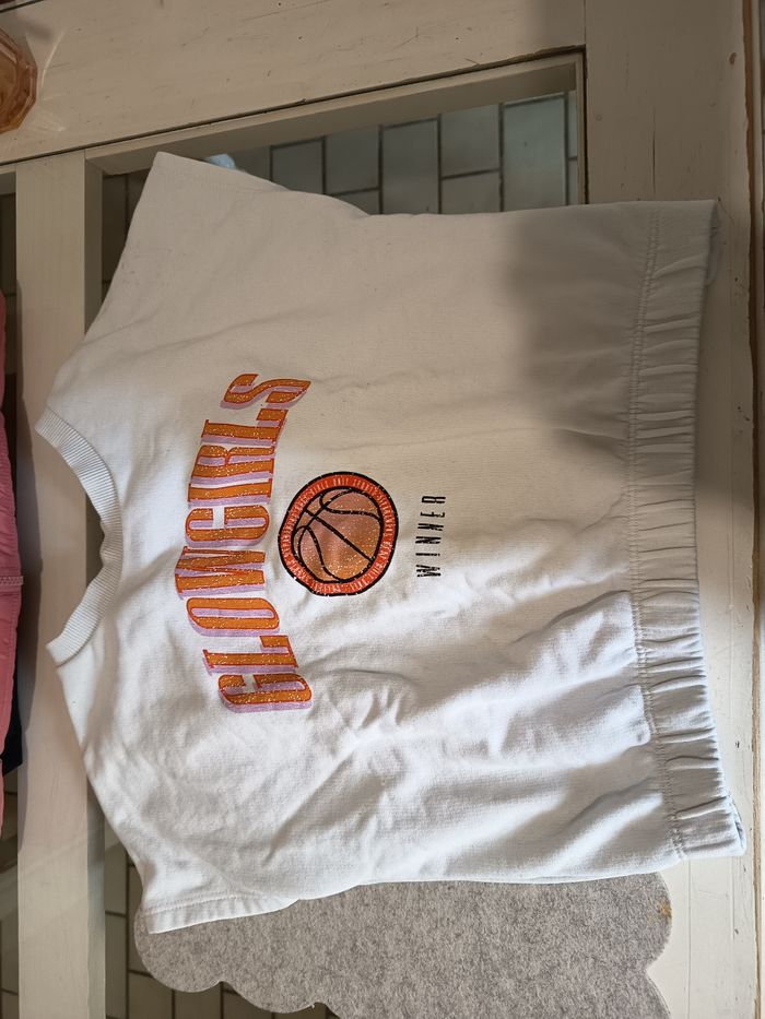 Haut croc top fille 12 ans blanc, Gemo