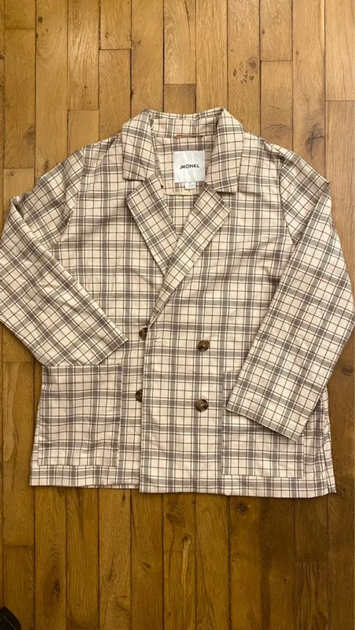 Blazer oversize carreaux