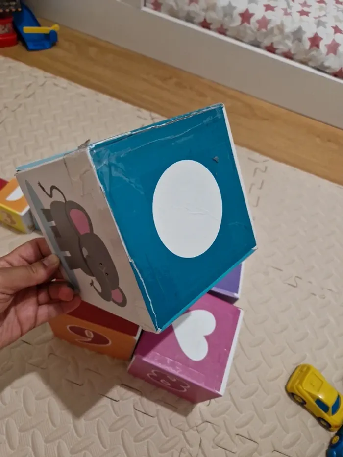 Cubes à empiler carton très bon état Jeux 2 Mômes - photo numéro 6