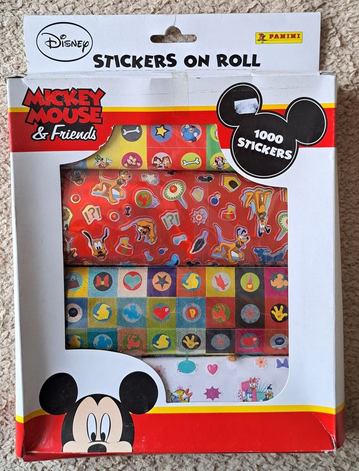 🃏 Lot de 1000 autocollants Disney Mickey Mouse & Friends - Panini - neuf
