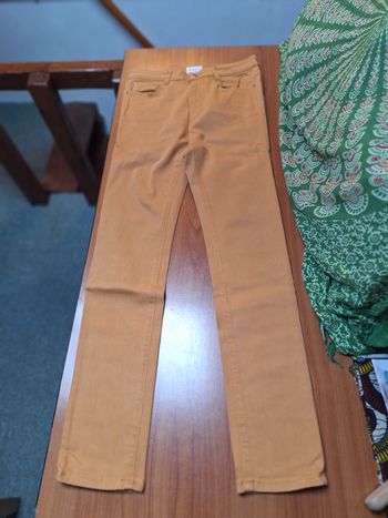 Pantalon jaune moutarde