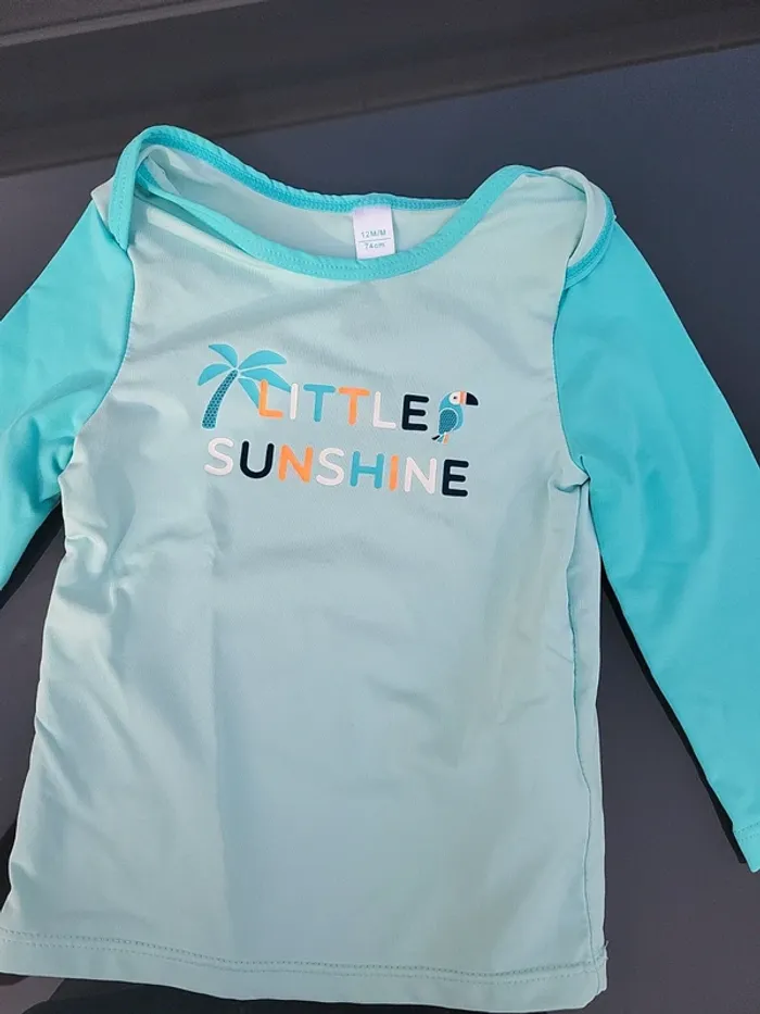 Tee shirt anti uv 12 mois obaibi - photo numéro 2