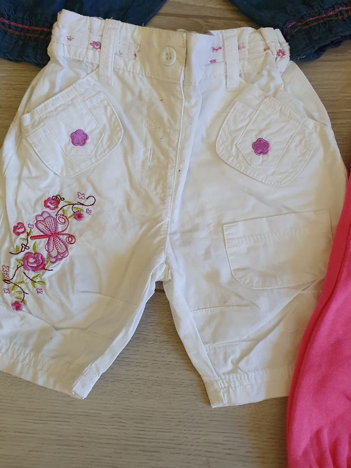 Lot de 4 pantalons fille 6 mois - photo numéro 3