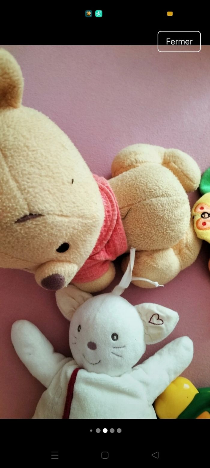 Nounours Winnie l ourson a 4 pattes