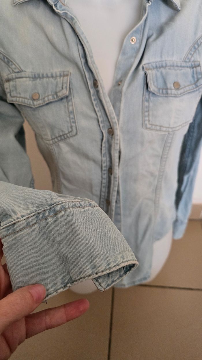 Chemise en jean esmara taille m - photo numéro 2
