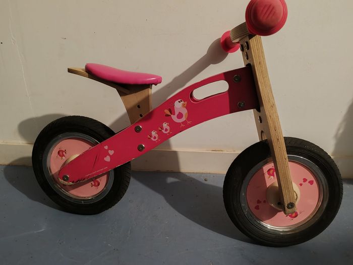 Scratch Europe Draisienne en bois SMALL Love Birds - Dès 2 ans rose - photo numéro 6