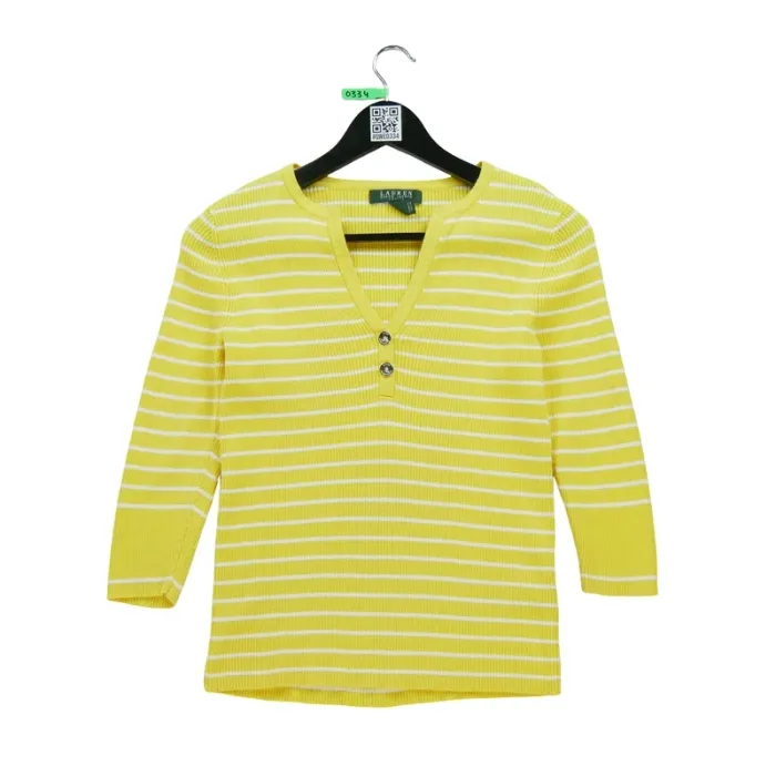 Ralph Lauren Pull Femme Taille M Jaune #Qwe0334