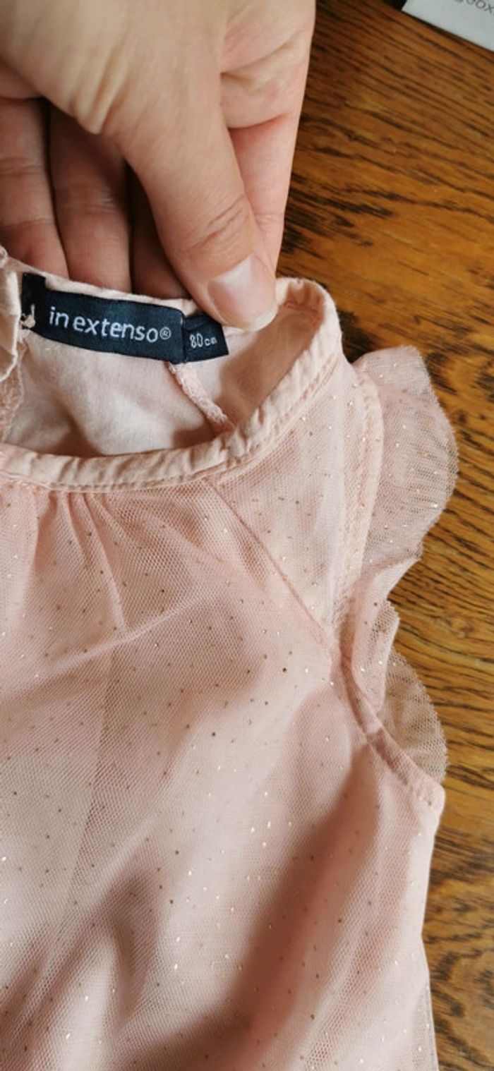 Robe tulle paillettes or - photo numéro 2