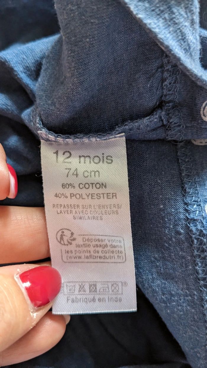 Robe bleu petit coeur 12 Mois - photo numéro 4