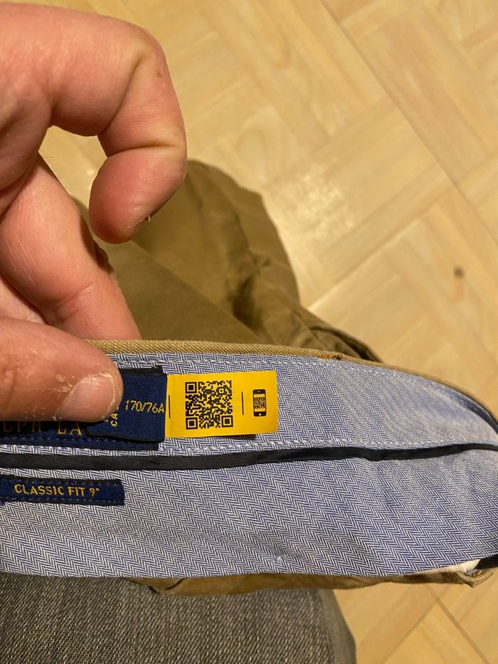 Short Lin Ralph Lauren Authentique Marron Taille 40/ L - photo numéro 2