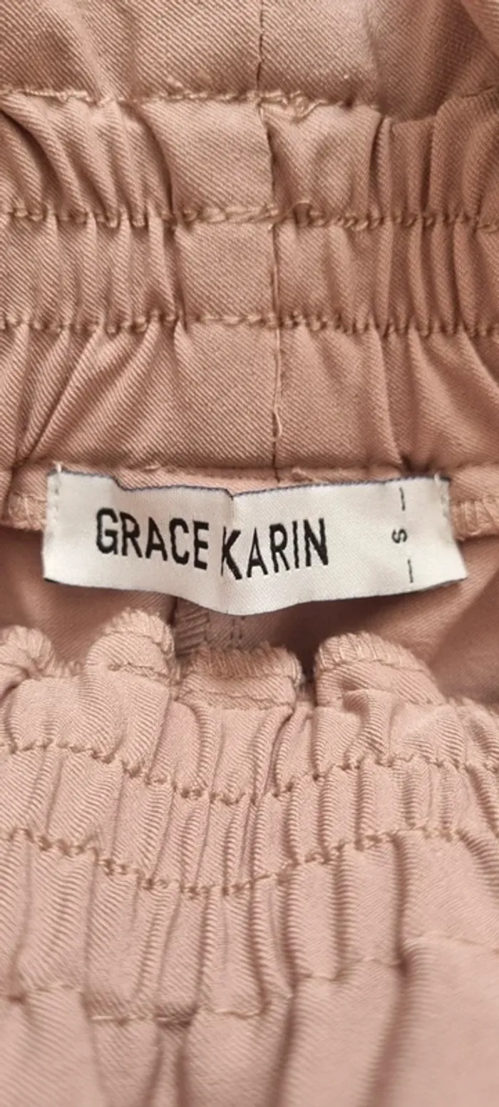 Pantalon marron clair Grace Karin - photo numéro 4