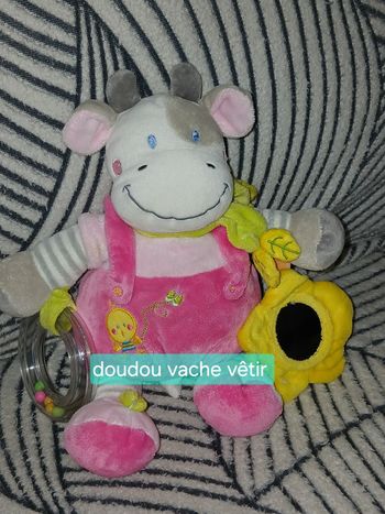 Doudou  vache activités vêtir