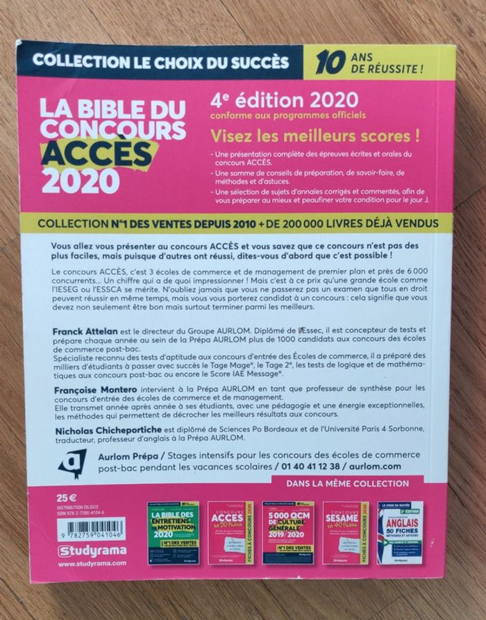 Livre La bible du concours Acces  T - photo numéro 2