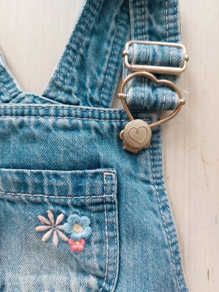 Salopette short en jean 2A - photo numéro 3