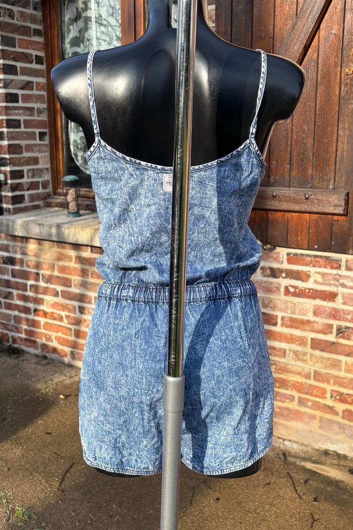 💙 Combishort effet jean – Taille 32 (XXS) - photo numéro 3