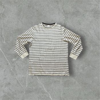 Sweat marinière rayé blanc et noir Zara - #001