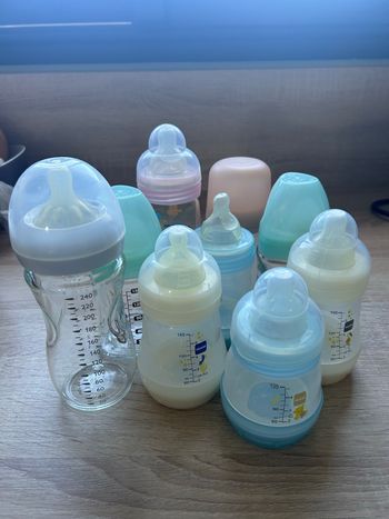 Biberons diverses contenances