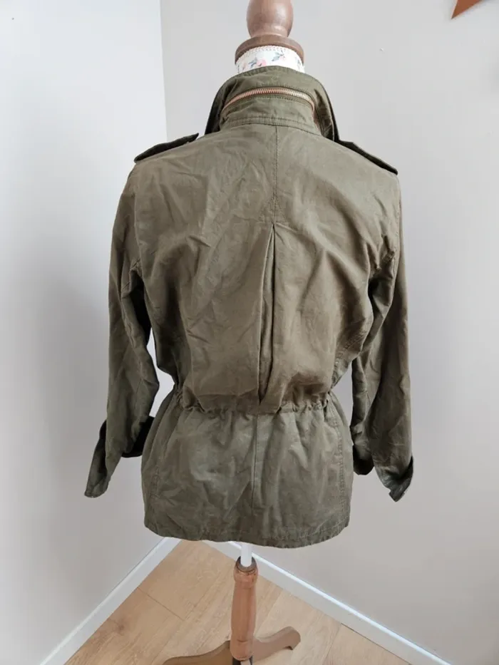 Veste army décontractée Kaki H&M T.40 - photo numéro 5