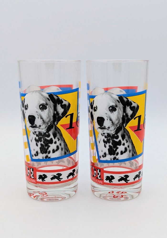 Verres à eau 101 Dalmatiens le film vintage - photo numéro 2