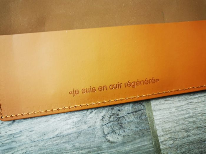 Protège agenda en cuir régénéré Orsys - photo numéro 2