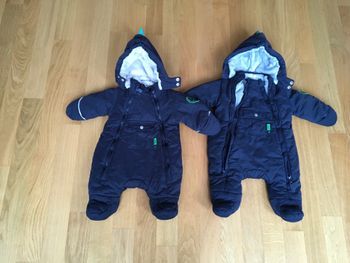 Lot de 2 Combinaisons identiques hiver Orchestra 1 mois et 3 mois