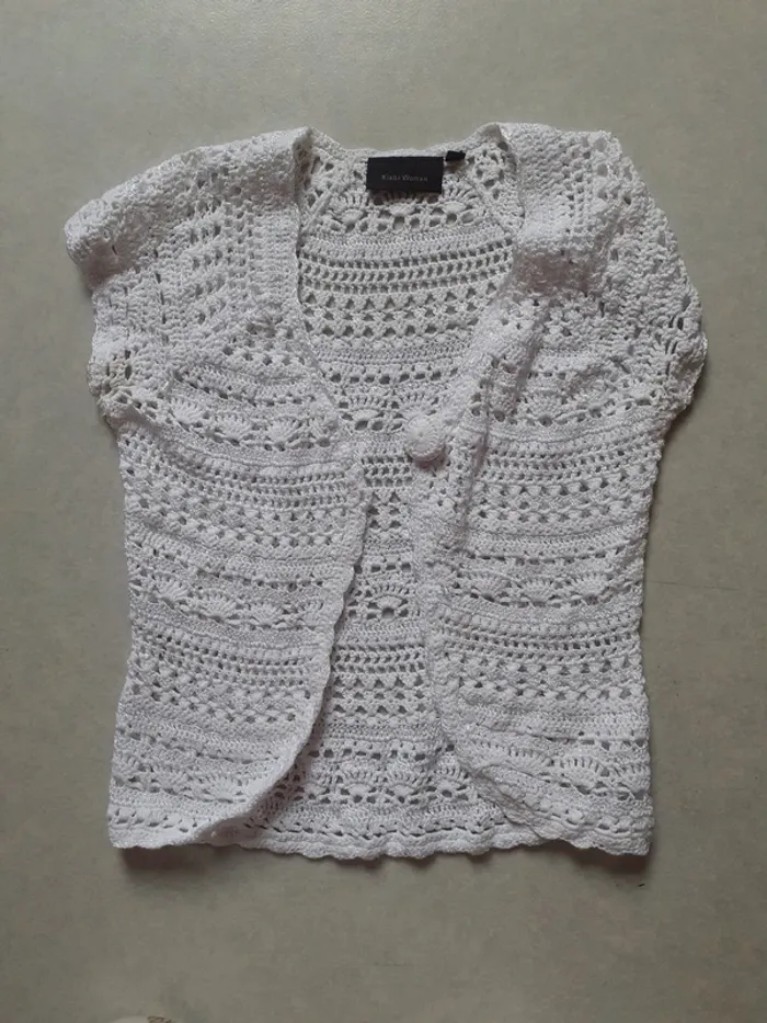 Gilet blanc sans manche - photo numéro 2