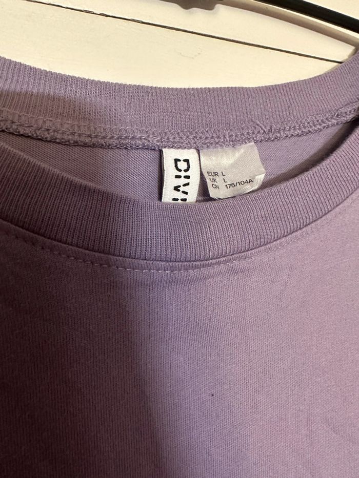 Tee-shirt violet/mauve H&M - photo numéro 2