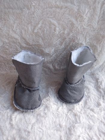 Chaussures bébé style botte fourrée Mixte 17