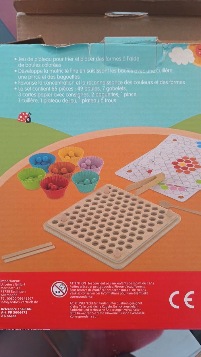 Jeu de plateau avec boules - photo numéro 2