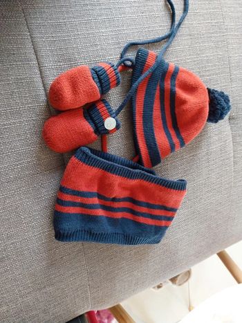 Ensemble bonnet  0- 3 mois