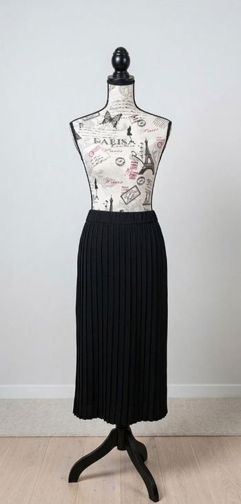 🌸Jupe longue plissée noire Taille Unique🌸