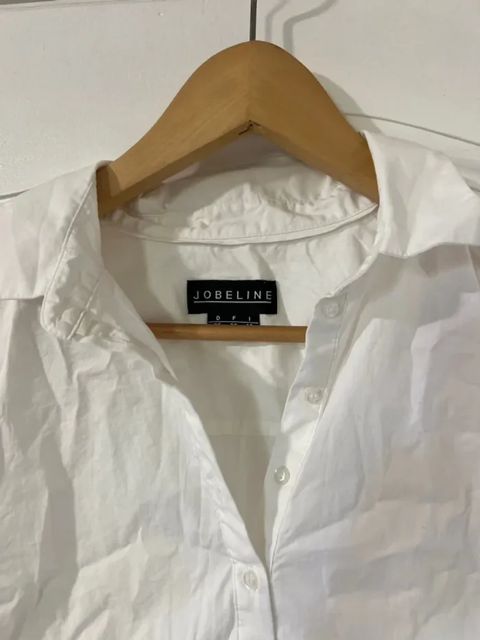 Chemise basique blanche en coton chic parisienne pour le travail ou casual - taille 38 - neuve - photo numéro 3