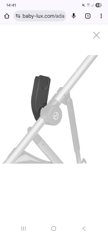 Adaptateur cybex gazelle s