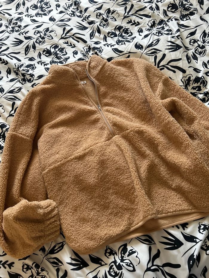 Pull Sherpa beige