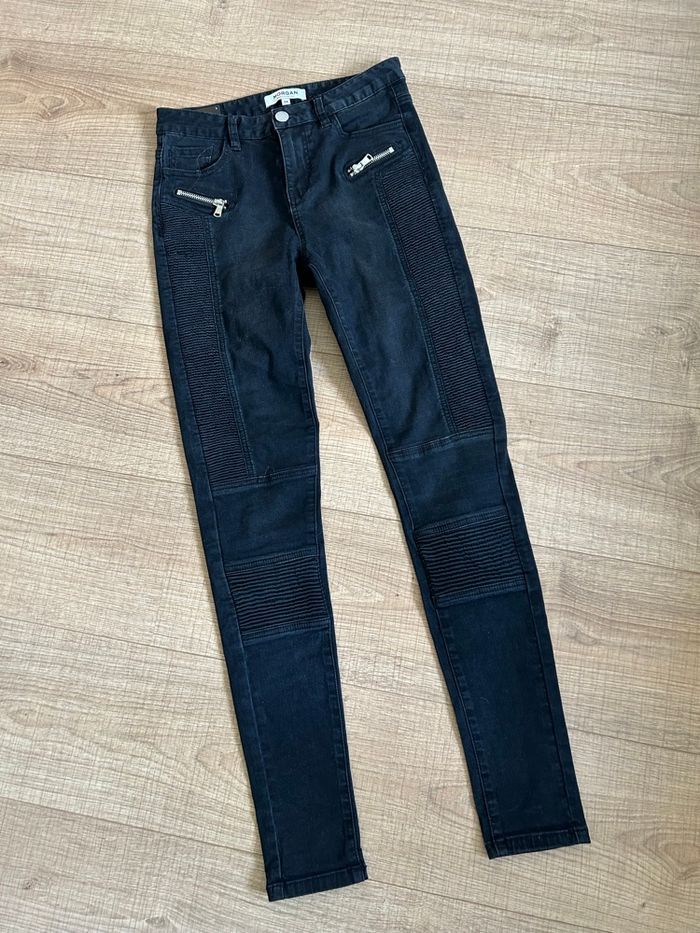 Jean skinny noir Morgan taille 34 TBE - photo numéro 7