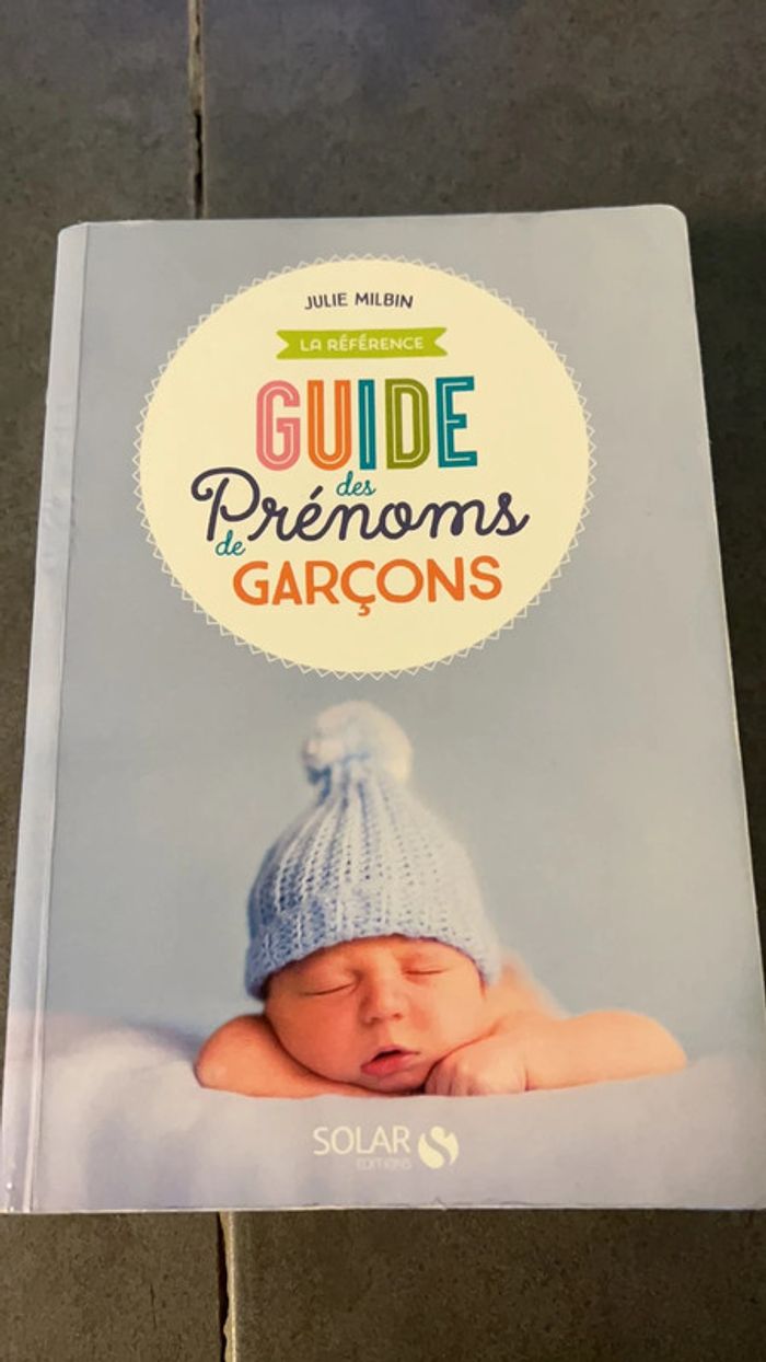 Livre Guide des prénoms Garçons