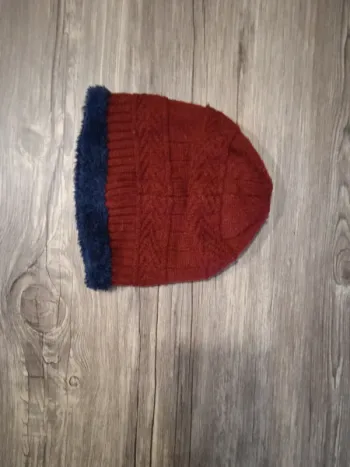 Bonnet mixte doublé polaire tour de tête 46 cm