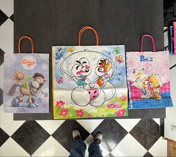 Lot de trois sacs, pochettes diddl