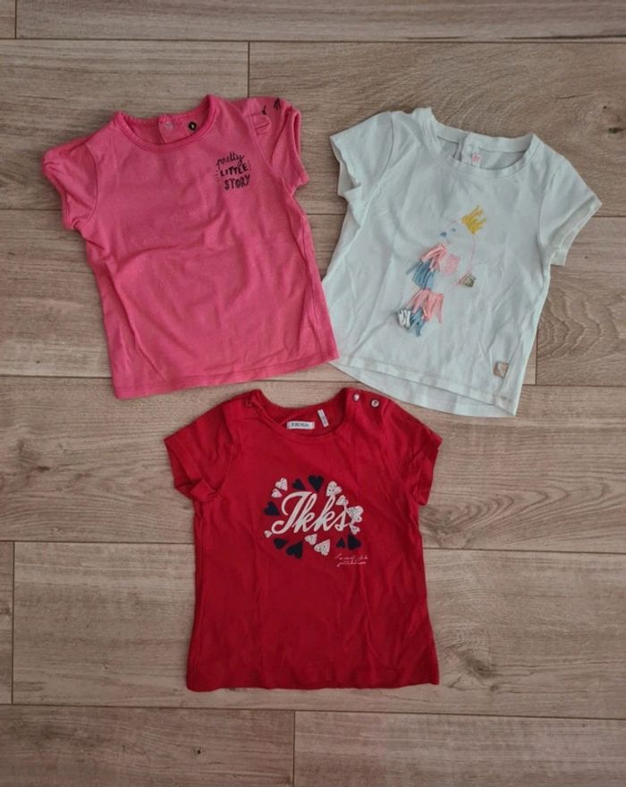 Lot Tee-shirts IKKS Billieblush 18 mois