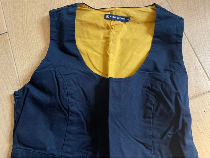 Robe coton marine - Petit Bateau - S - photo numéro 3