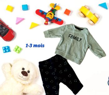 Ensemble 2 pièces haut pantalon " Take care of your family "