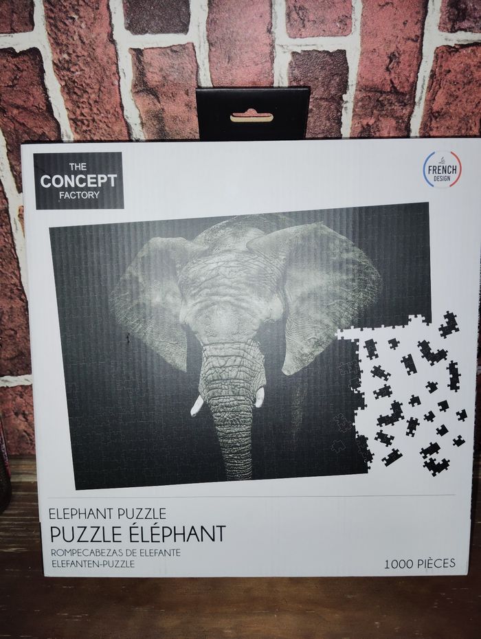 Puzzle éléphant 1000 pièces